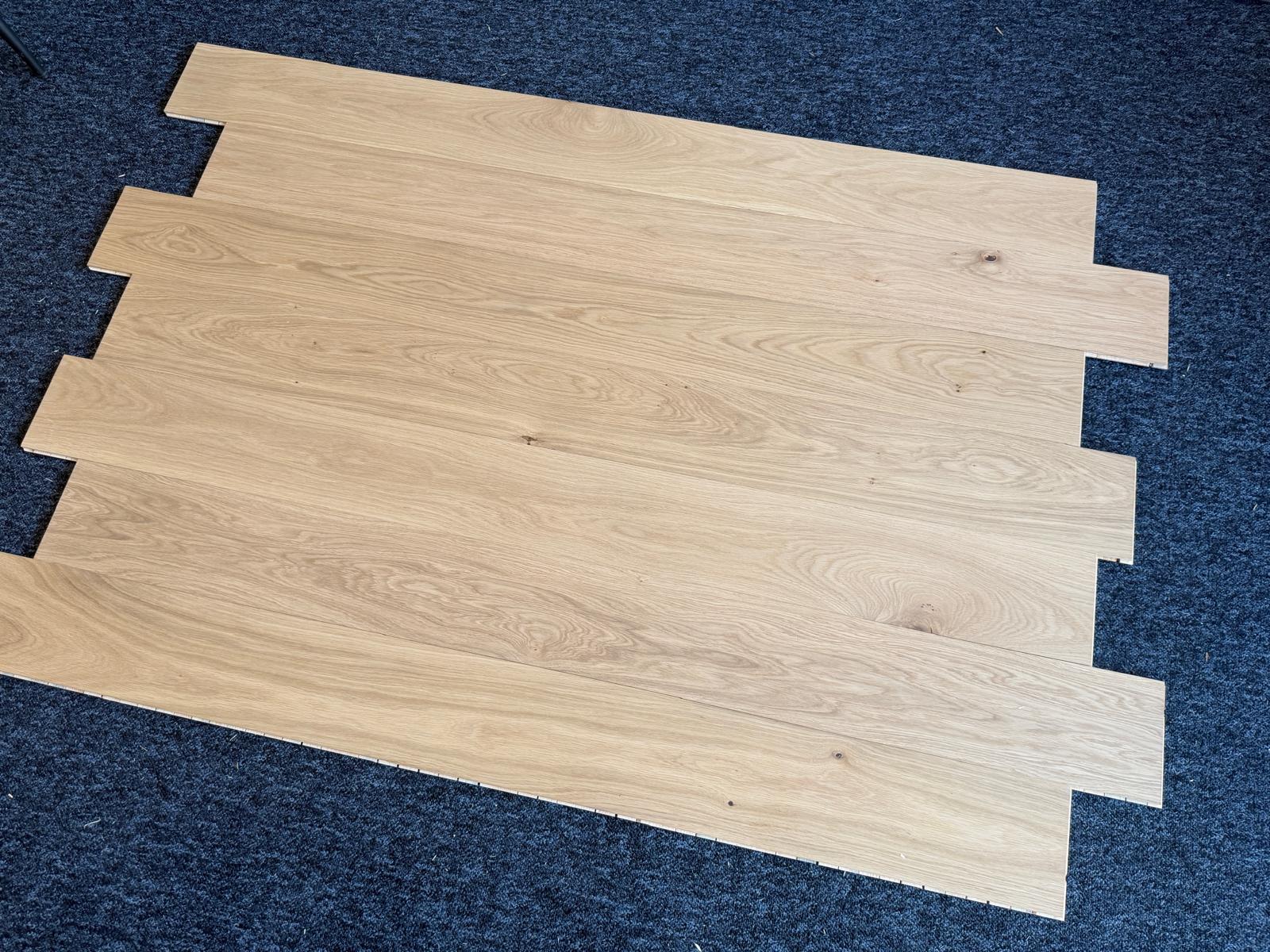 Deska dębowa 11x145x1450 mm Natur Olej UV Stone